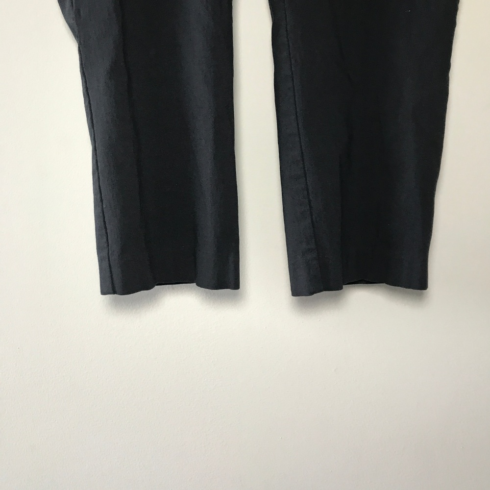 Black Cropped Pull-On Career Pants Size 12 - Picture 2 of 6
